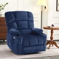 thumbnail image 1 of MCombo Oversized Dual Motor Power Lift Recliner with 27.2'' Extra Wide Seat for Big Tall Elderly, Fabric R7688 (Navy Blue, Large-Wide), 1 of 11