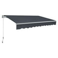 thumbnail image 1 of Macrout Patio Awning 10x8 Feet Sunshade Canopy for Manual Retractable Awnings, 4627 (Dark Grey), 1 of 10