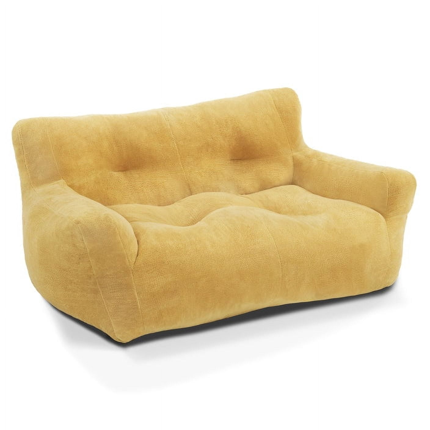 Yellow Medium Fabric Pet Sofa Bed for Small and Medium Dogs