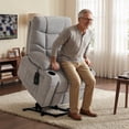 thumbnail image 1 of MCombo Power Lift Recliner Chair with Extended Footrest for Elderly People, Fabric 7287 (Light Grey, Medium-Regular), 1 of 9