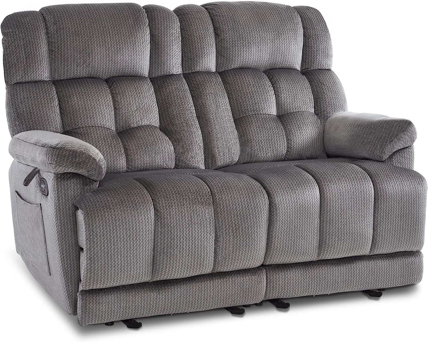 Power Loveseat Recliner, Electric Reclining Loveseat Sofa with