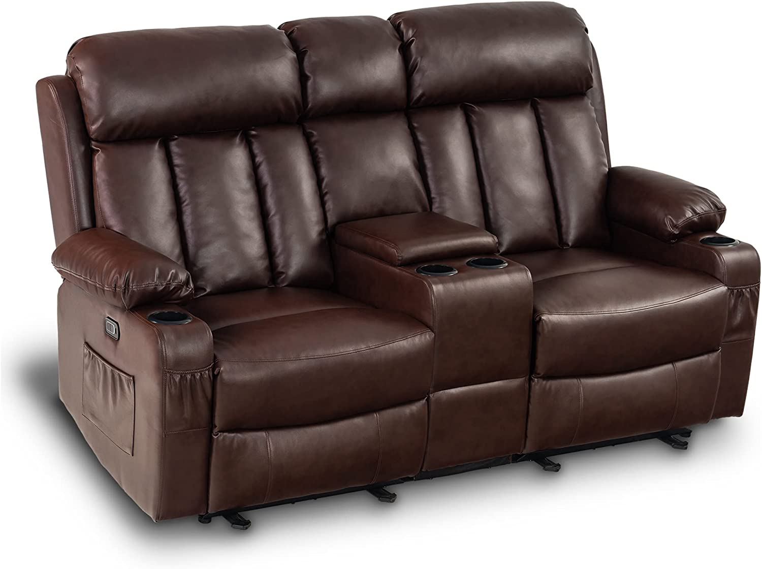 Power Loveseat Recliner Electric Reclining Loveseat Sofa with