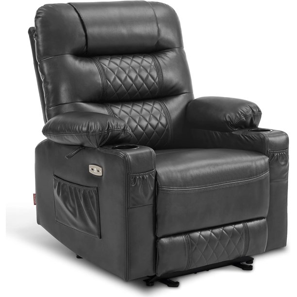 Power Recliner Chair, Electric Reclining with Heat and Massage