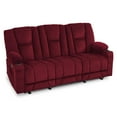 thumbnail image 1 of MCombo Power Reclining Sofa w/ Massage USB Ports for Living Rooom Burgundy Fabric 6015, 1 of 8