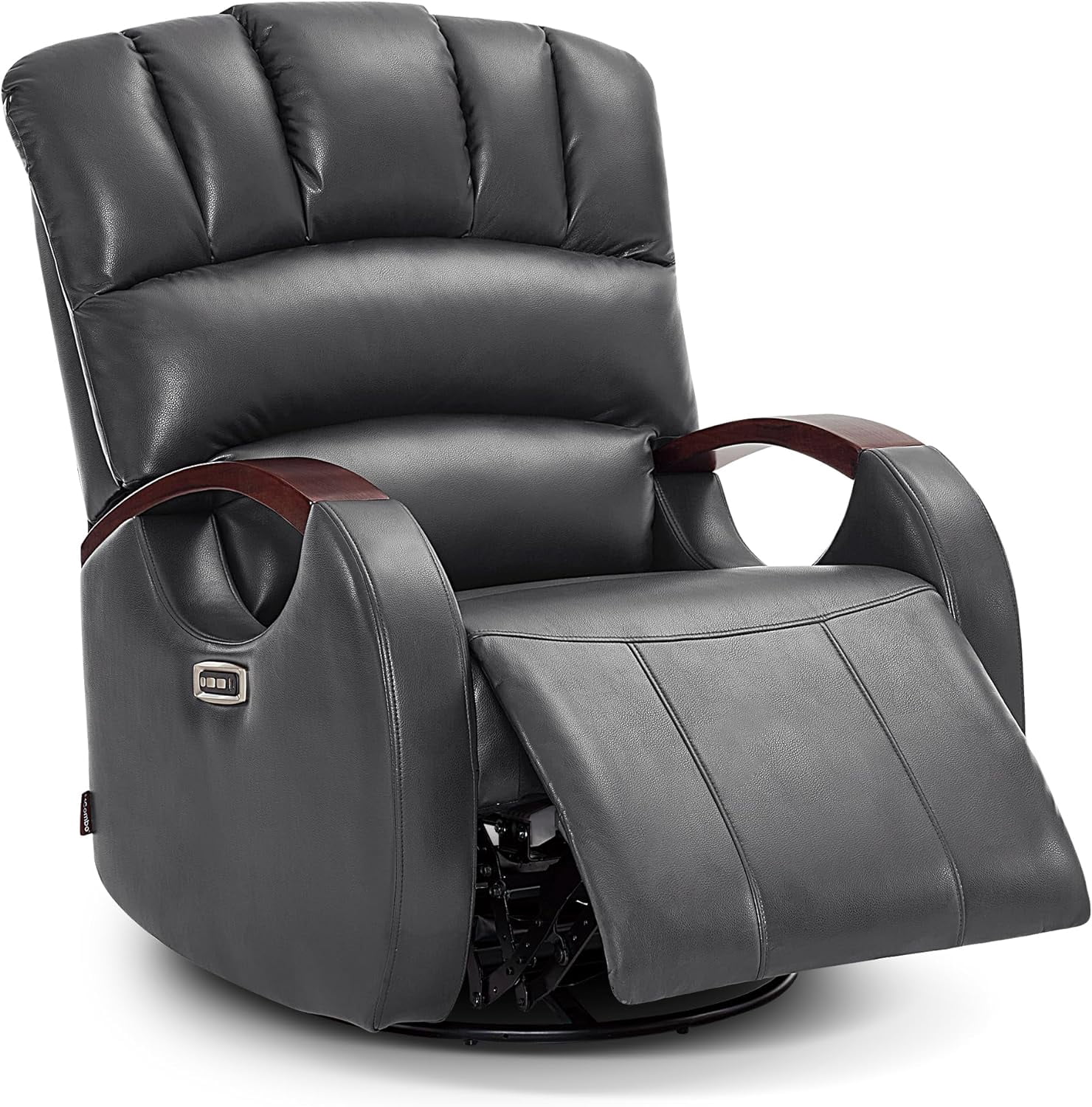 MCombo Power Swivel Glider Rocker Recliner with Adjustable Headrest for ...