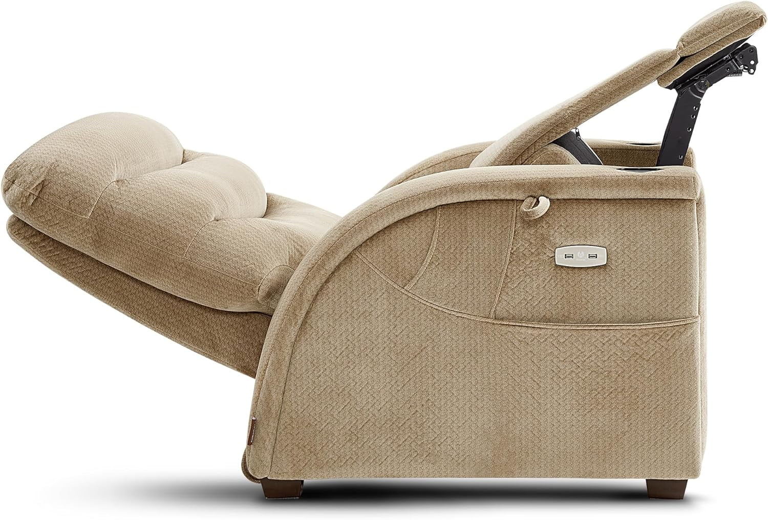 Power Zero Gravity Recliner Chair with Adjustable Headrest for Living Room, Fabric ZG334