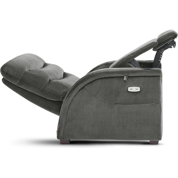 MCombo Power Zero Gravity Recliner Chair with Adjustable Headrest for Living Room, Fabric ZG334 (Medium, Neutral Grey)