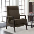 thumbnail image 1 of MCombo Pushback Recliner Chair Sofa, Adult Accent Chair with Fabric and Solid Wood, for Living Room, Bedroom (Coffee), 1 of 9