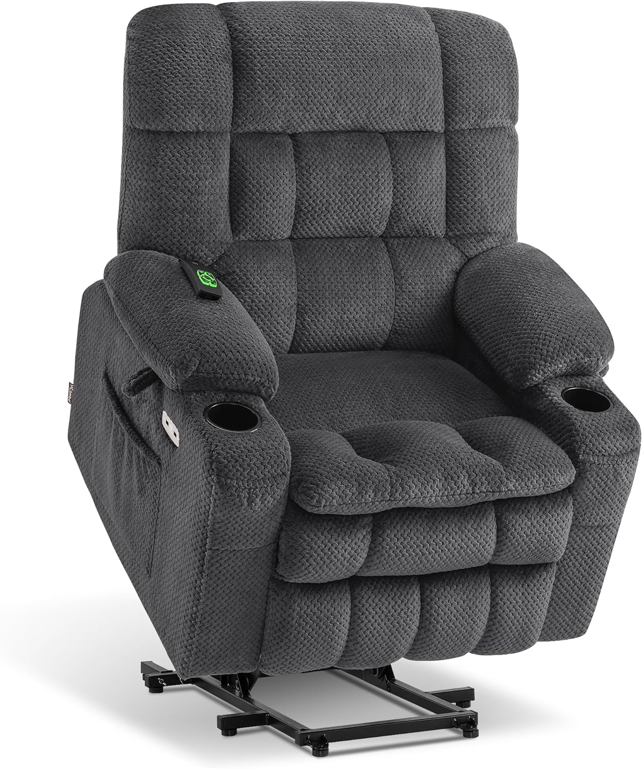 Dual Motor Power Lift Recliner Chair with Massage and Heat for
