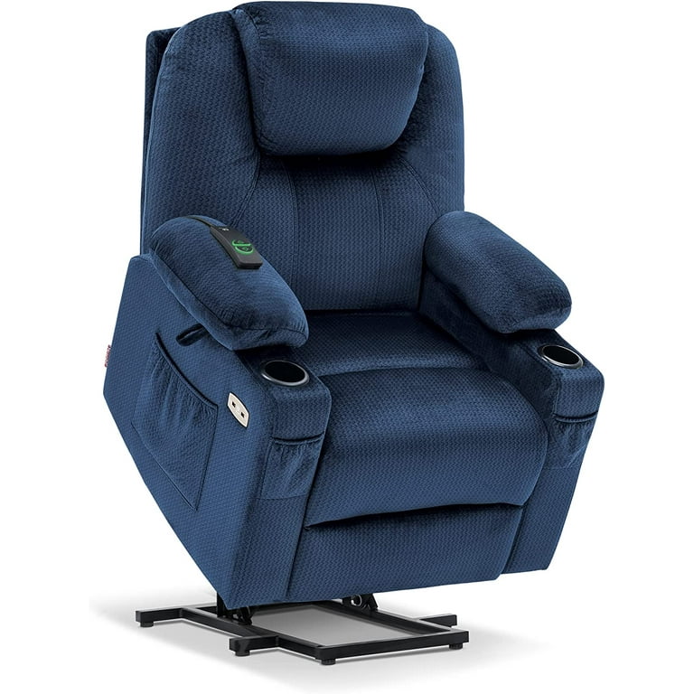 Small navy recliner hotsell
