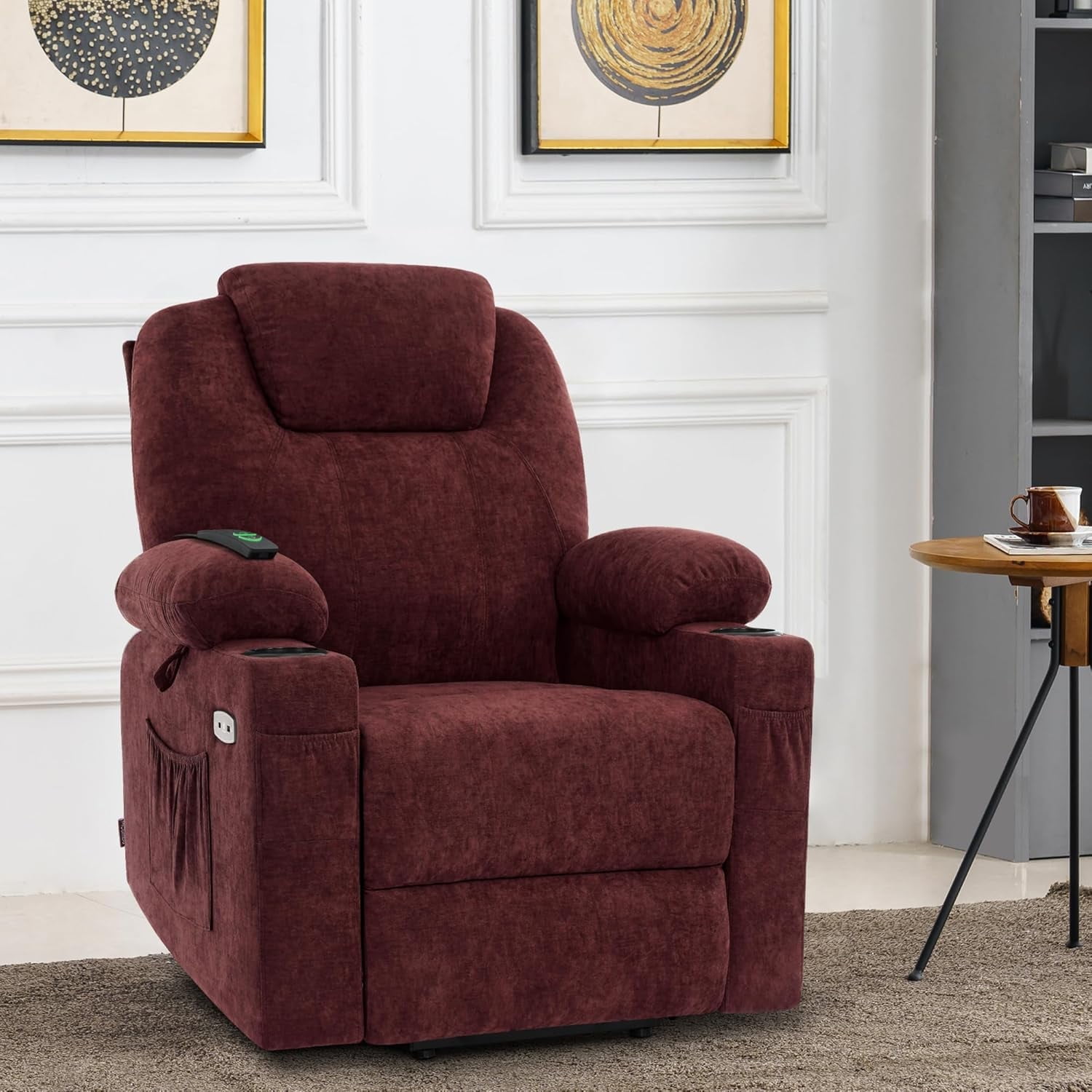 MCombo Small Power Lift Recliner Chair Sofa with Massage and Heat for ...