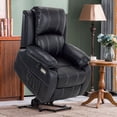 Small Power Plan MCombo Small-Regular Power Lift Recliner Chair with Massage and Heat ...