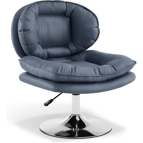 MCombo Swivel Accent Chair with Height Adjustment, Upholstered Desk Chair for Living Room Office 4846