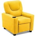 thumbnail image 1 of MCombo Toddlers Kids Recliner Chair with Cup Holder for Boys Girls 0-3 Age Group, Yellow, 1 of 7