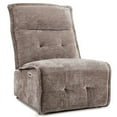 thumbnail image 1 of MCombo Wall Hugger Armless Power Recliner Chair, 29.5" Extra Wide Seat, Oversized Fabric Powered Reclining Sofa for Living Room, Small Space ALR01, 1 of 8