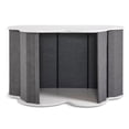thumbnail image 1 of MCombo Wooden Dog Crate Furniture, Cloud Shape End Table Pet Crate, Solid Rubber Wood Indoor Cage for Dogs/Pets, SW84, 1 of 7