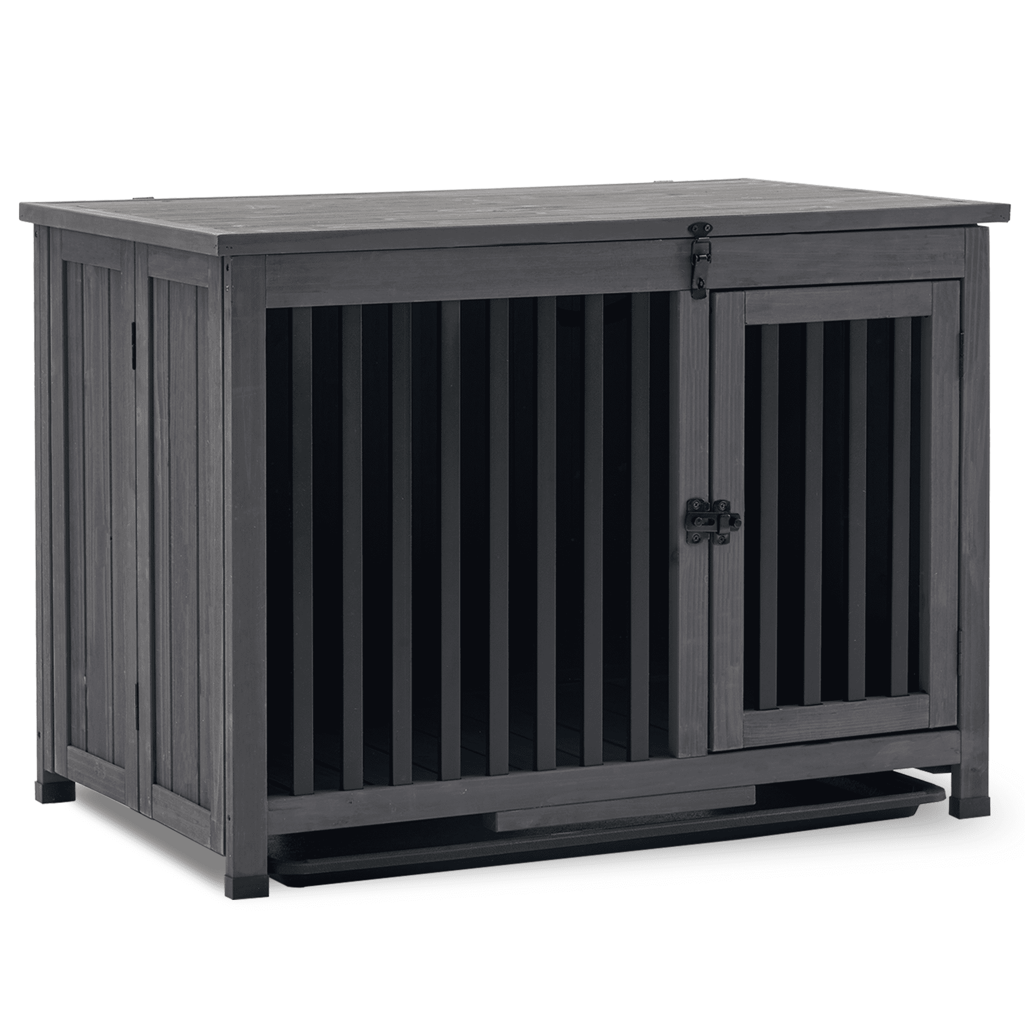 MCombo Wooden Portable Foldable Pet Crate Indoor Outdoor Dog Kennel Pet ... - Portable Outdoor Pet Crate