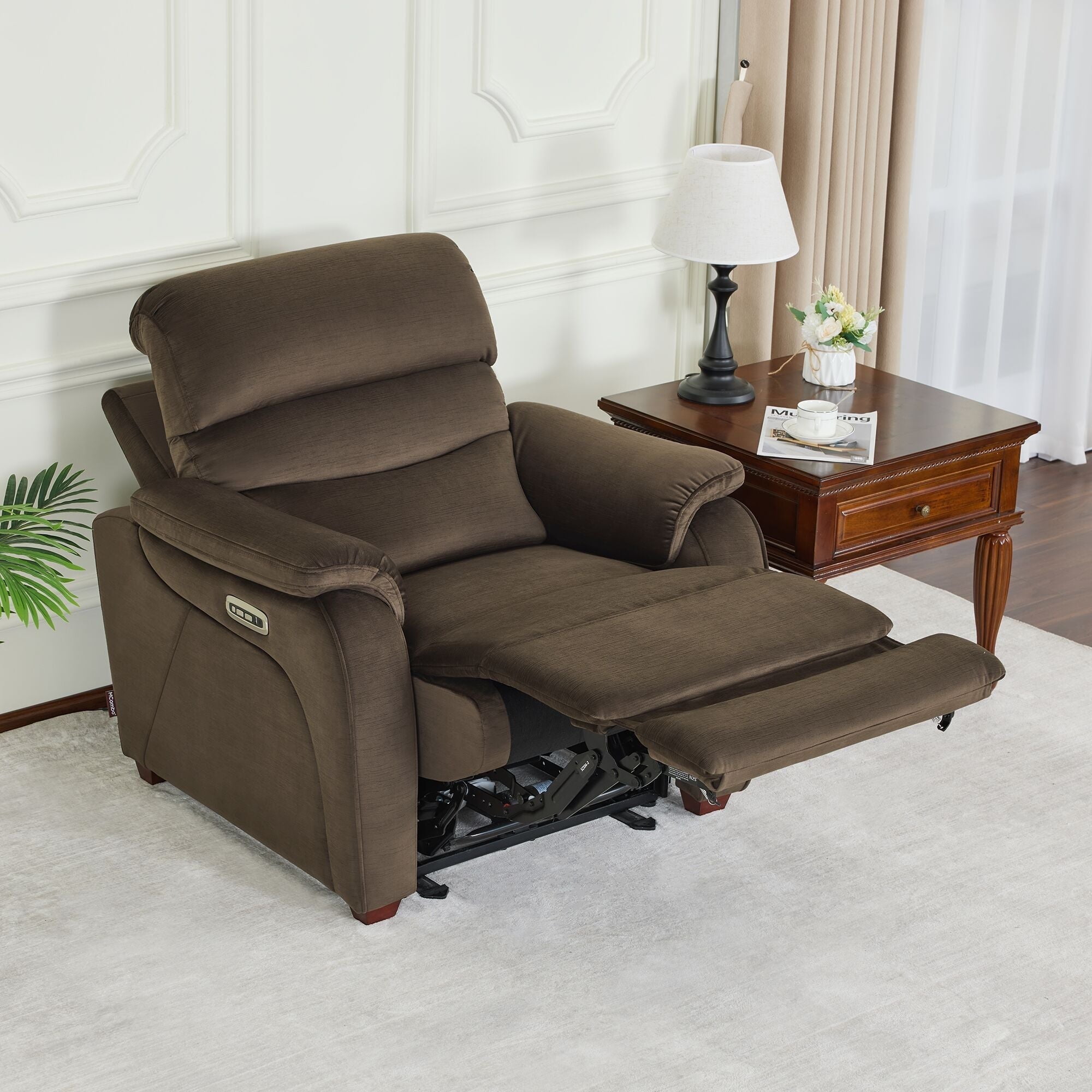 MCombo Zero Wall Hugger Power Recliner Chair for Small Space RV Living ...