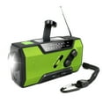 thumbnail image 1 of MD-090P Solar Radio, with Digital AM FM Screen, IPX5 Waterproof and Emergency Hand Crank Power Source, SOS Alarm, 1 of 7