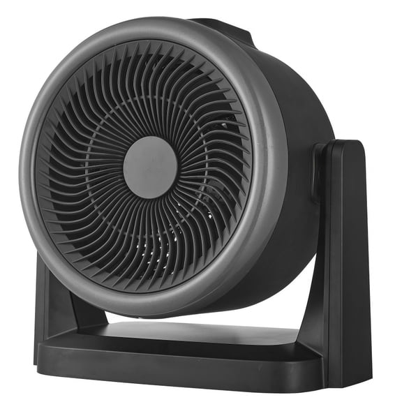 Midea 2-In-1 Heater and Fan, 4 Speed, 1,500 Watts, Digital, Adjustable Tilt, Portable, Black