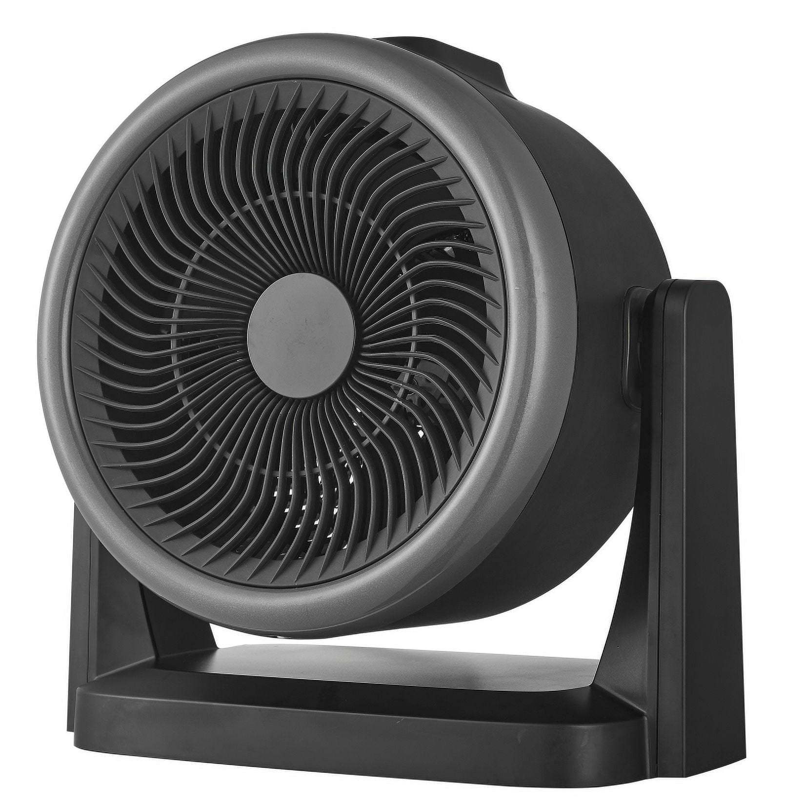 Midea 2-In-1 Heater and Fan, 4 Speed, 1,500 Watts, Digital, Adjustable Tilt, Portable, Black