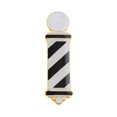 thumbnail image 1 of MD® Barber Pole Lapel Pin Black & White, 1 of 3