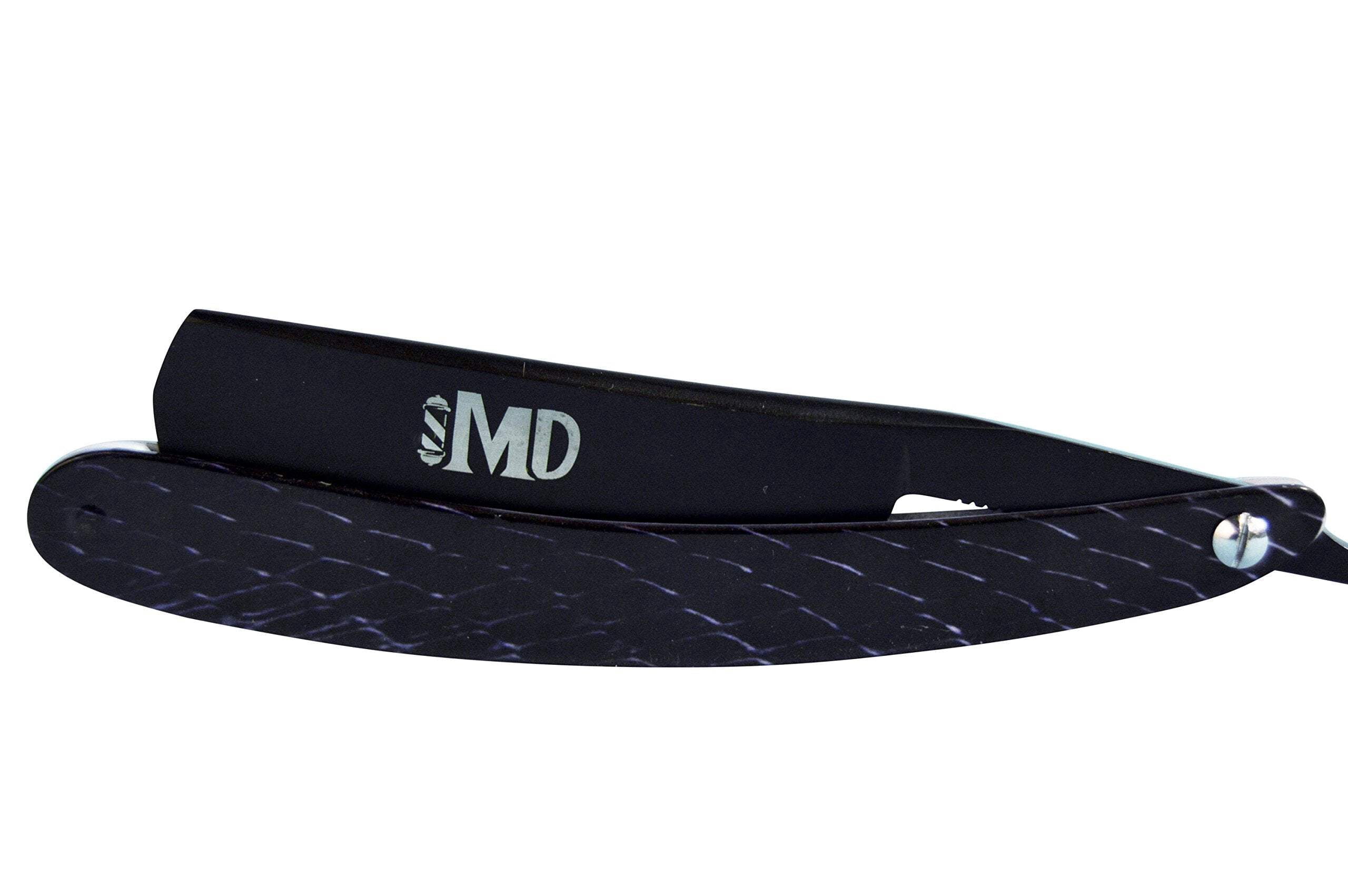 MD® Black Cobra Shave Ready Straight Razor (Black) - Walmart.com