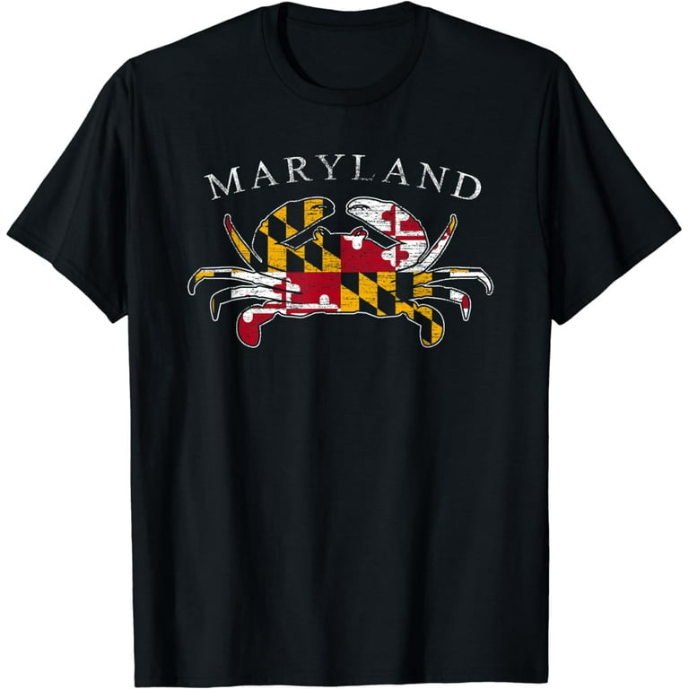 Maryland State Flag Blue Crab T-Shirt Maryland State Flag Blue Crab T-Shirt