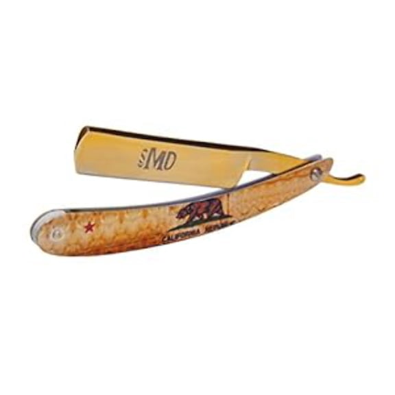 MD® California Shave Ready Straight Razor (Gold)