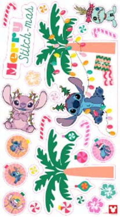 Licensed Lilo and Stitch Super Window Christmas Cling, 15.5 x 27.5 inch, by Ruz
