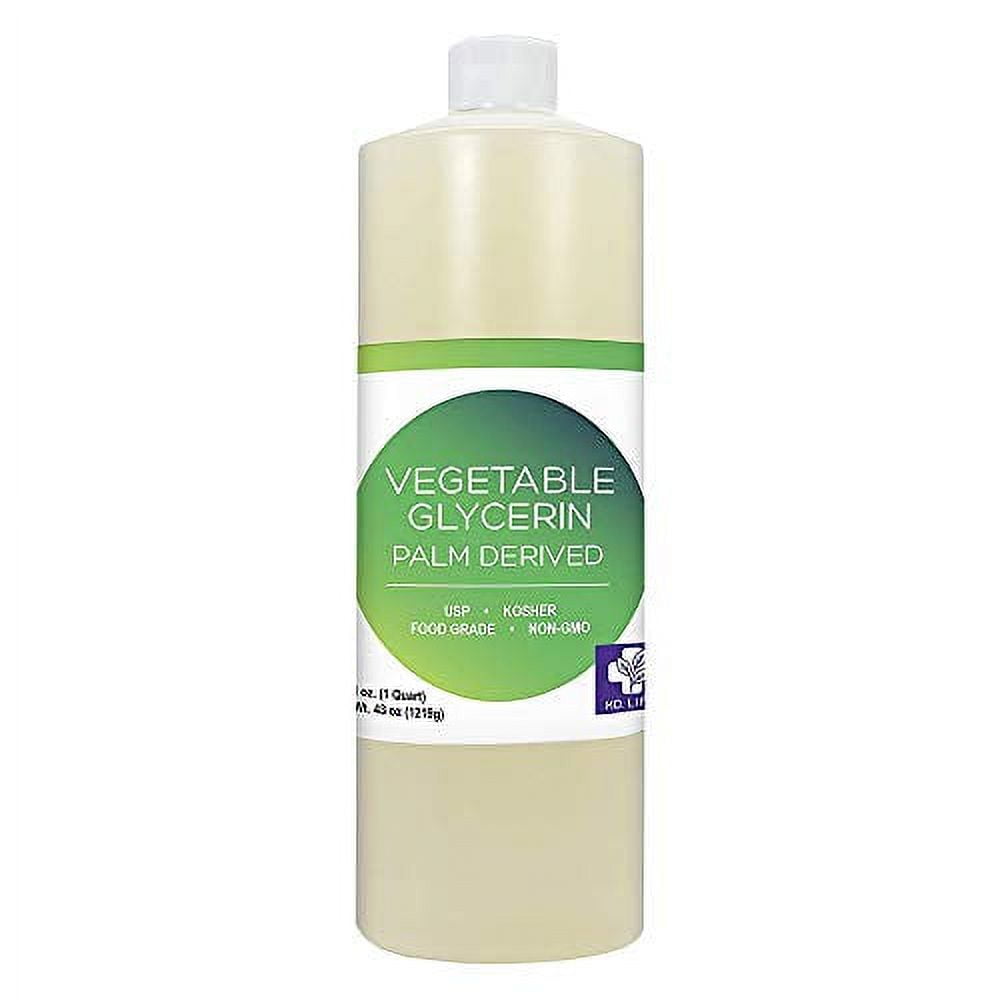 Vegetable Glycerine BIO 99.5% Glycerol Pure Organic Liquid Glycerin. Edible  Food grade, Cosmetics, Skin (Face & Body) & Hair Moisturizer. Base for