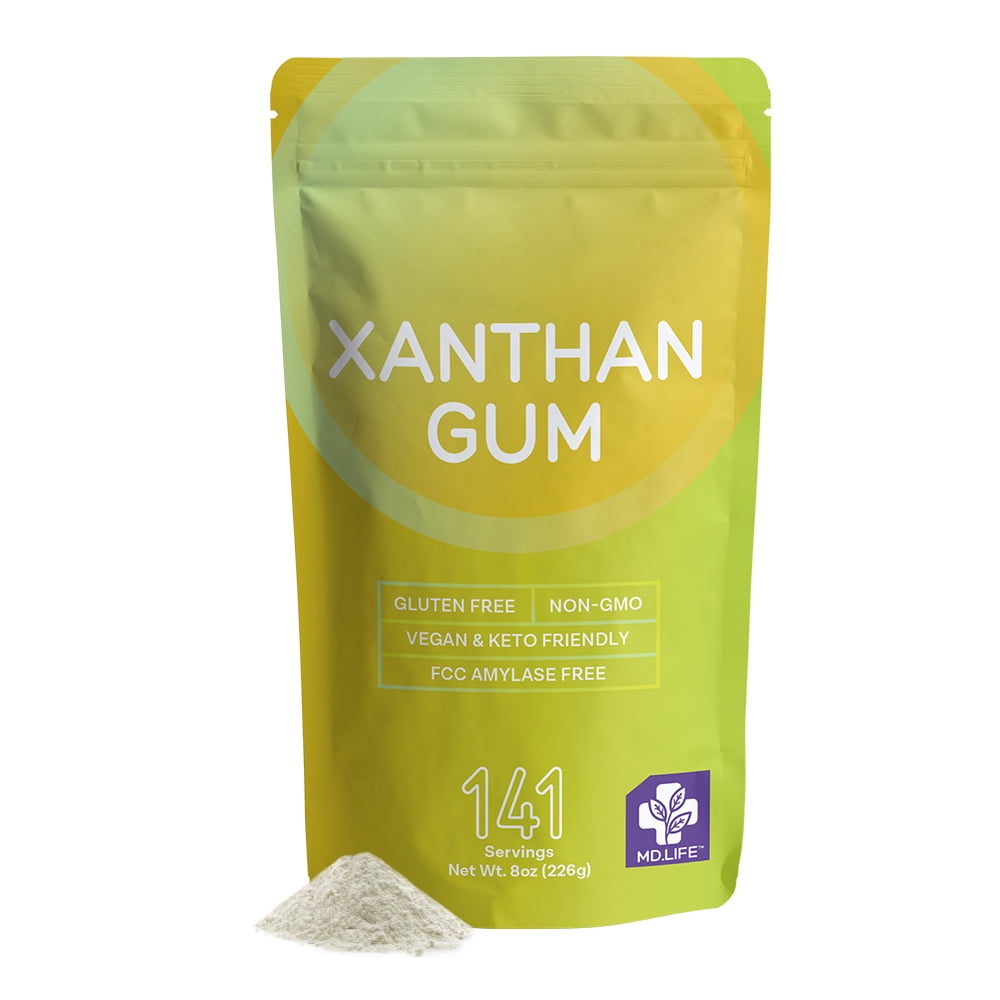 MD. Life Xanthan Gum for Baking Keto 8 Ounces 100 Natural Xanthan
