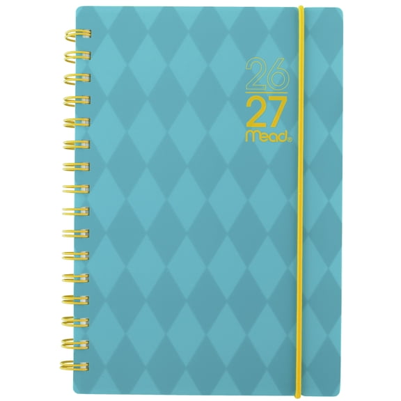 Mead Color Pop 2026-2027 Planner Tranquil Turquoise, Small 5.5" x 8.5"
