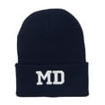 thumbnail image 1 of MD Maryland State Embroidered Long Beanie - Navy OSFM, 1 of 5