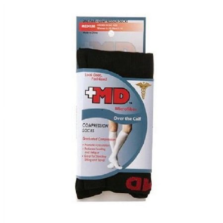 +MD Microfiber Compression Socks, 1 Pair (Pack of 10)