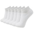 thumbnail image 1 of +MD Premium Unisex Bamboo Ankle Socks 6 Pair, 1 of 7