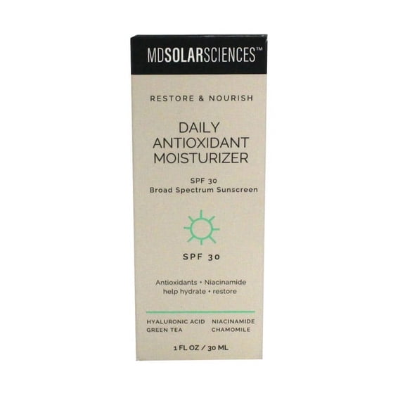 MD Solar Sciences Daily Antioxidant Face Moisturizer SPF 30 Sunscreen 1 Ounce