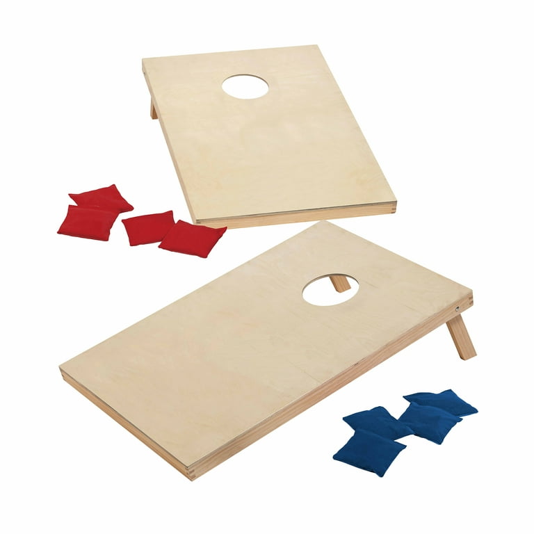 MD Sports 36 inch Solid Wood Cornhole Set with All-Weather Bean