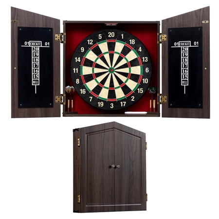 MD Sports Burnham Bristle Dartboard Cabinet Set