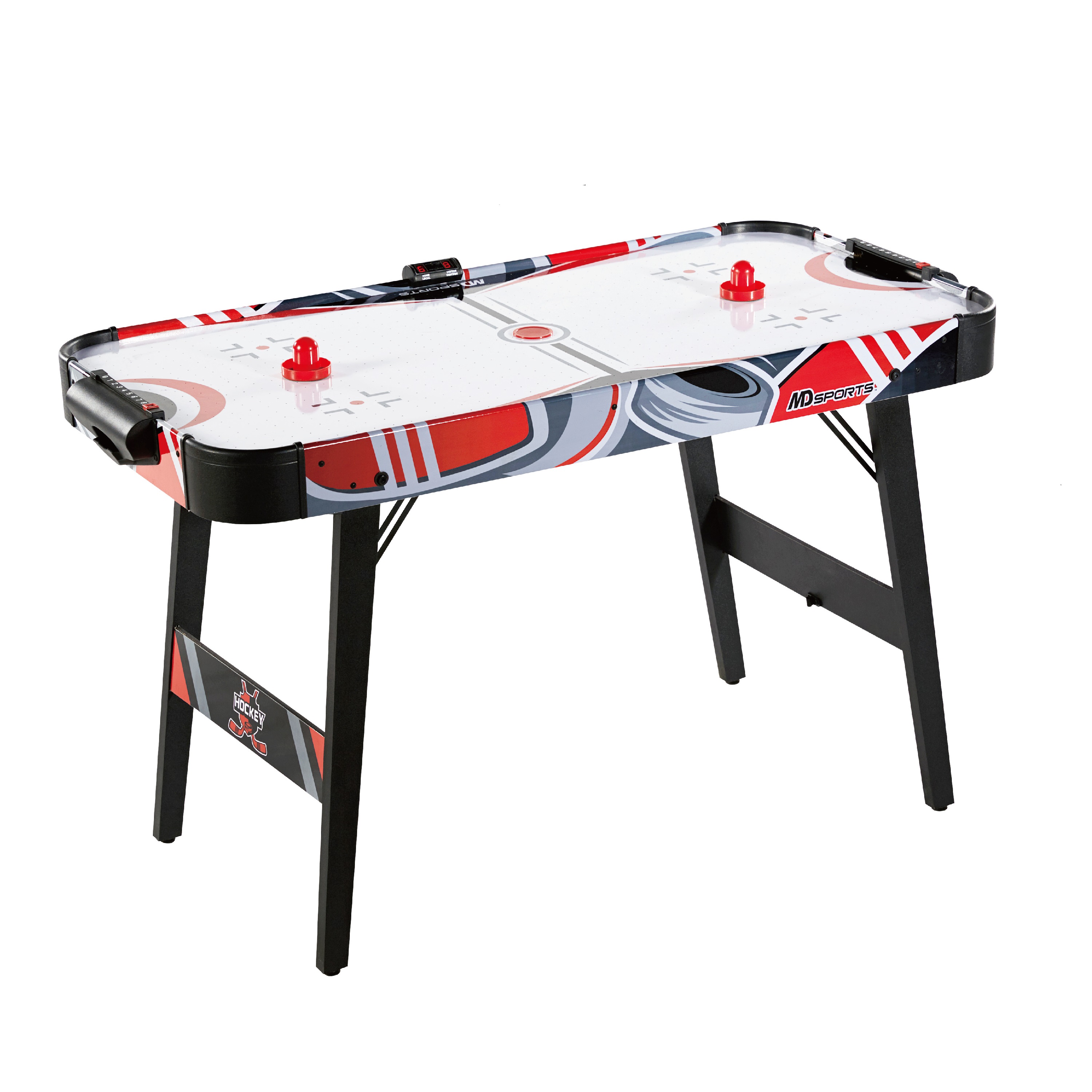MD Sports Easy Assembly 48" Air Powered Hockey Table, Compact Storage/Foldable Legs, Red/Black - image 1 of 13