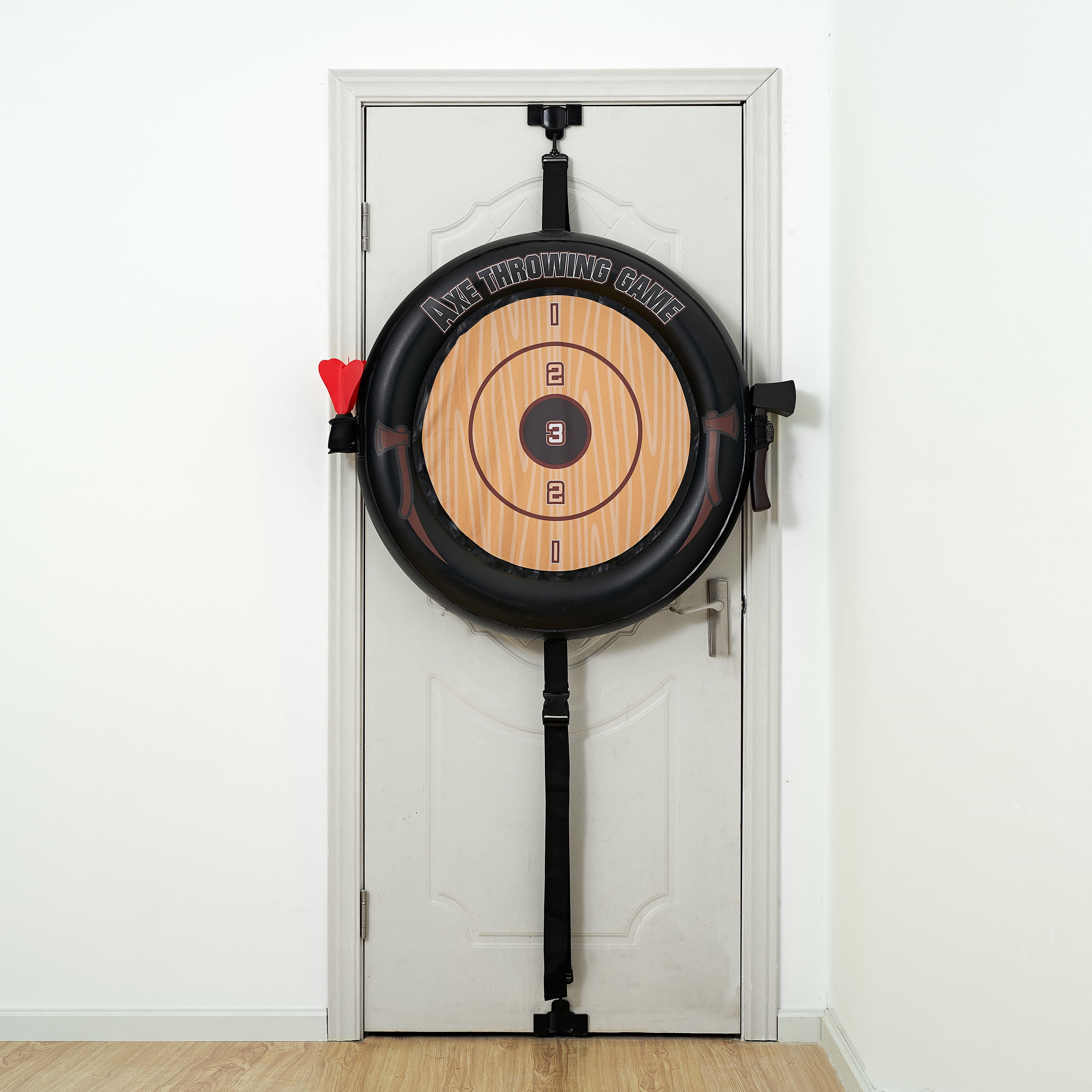 MD Sports Over The Door Target Toss Game, Dartboard and Axe Throw, 6