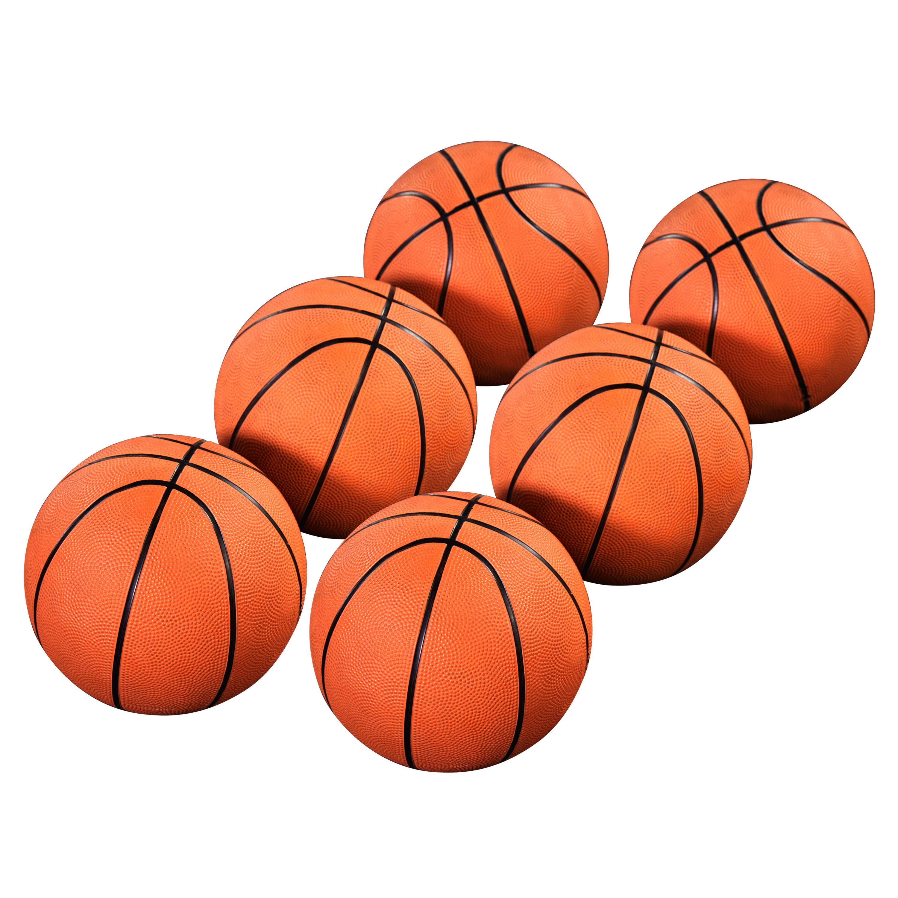 MD Sports Size 3 Basketball, Indoor and Outdoor 6Pack, 7inch Diameter