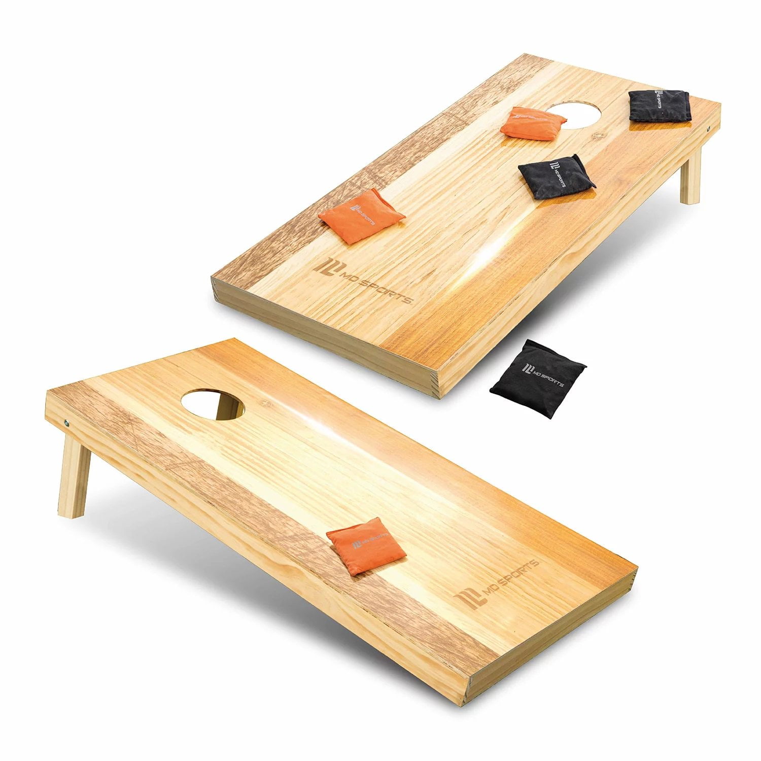 MD Sports Solid Wood Tournament Sized Bean Bag Toss Yard Game