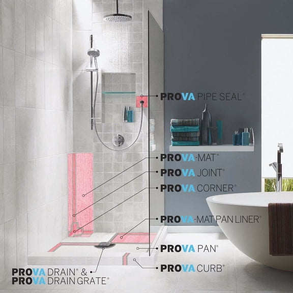 MD TT8012CRB48A, 4-1/2 In. x 6 In. x 48 In, Shower Base