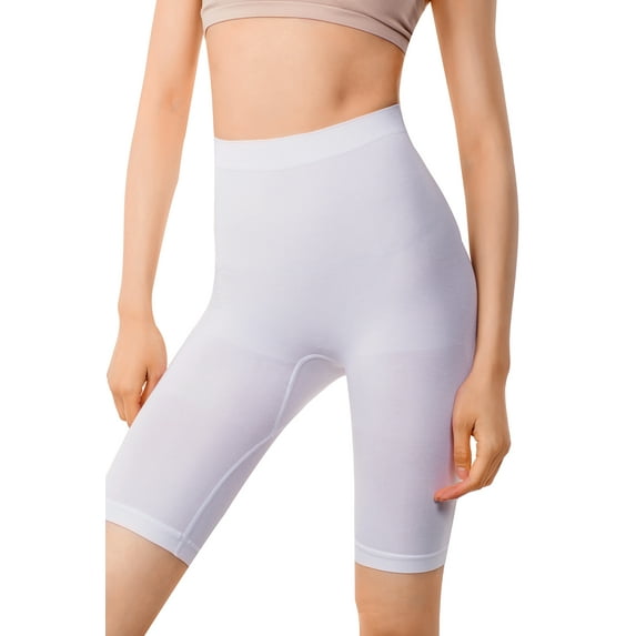 +MD Women's Shapewear Inner Thigh Body Shapers for Tummy and Thighs White Small