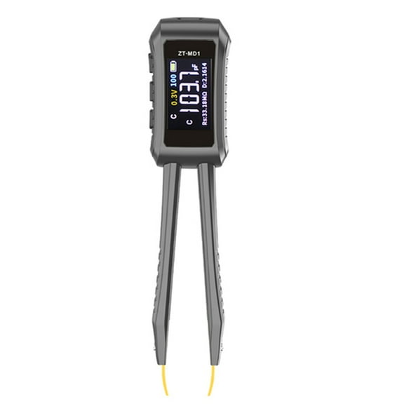 -MD1 Intelligent Tweezers LCR Digital Bridge Tester, Automatic Measurement of Resistance, Capacitance & Inductance