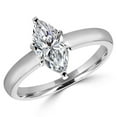 thumbnail image 1 of MD160470-P 0.5 CT Marquise Cut Diamond Solitaire Engagement Ring in 14K White Gold, 1 of 1