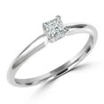 thumbnail image 1 of MD170184-P 0.5 CT Princess Diamond Solitaire Engagement Ring in 10K White Gold, 1 of 1