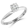 thumbnail image 1 of MD170186-8.25 0.25 CT Round Diamond Solitaire Engagement Ring in 10K White Gold - 8.25, 1 of 1