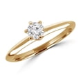 thumbnail image 1 of MD170199-7.75 0.4 CT Round Diamond Solitaire Engagement Ring in 10K Yellow Gold - Size 7.75, 1 of 1